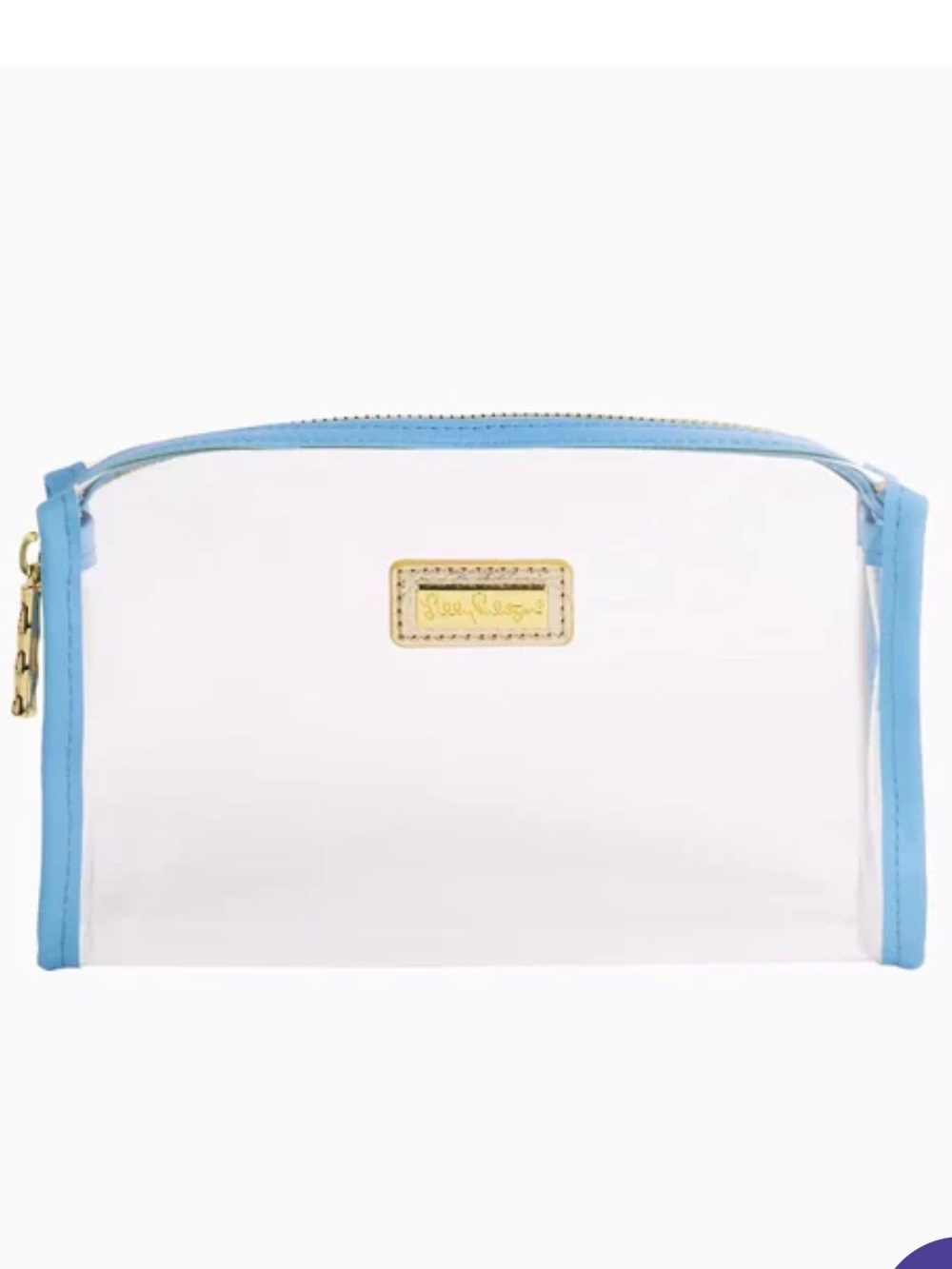 Brand New Lilly Pulitzer Pencil/Cosmetic Case in Frenchie Blue